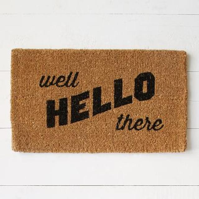 Well Hello There Coir Doormat