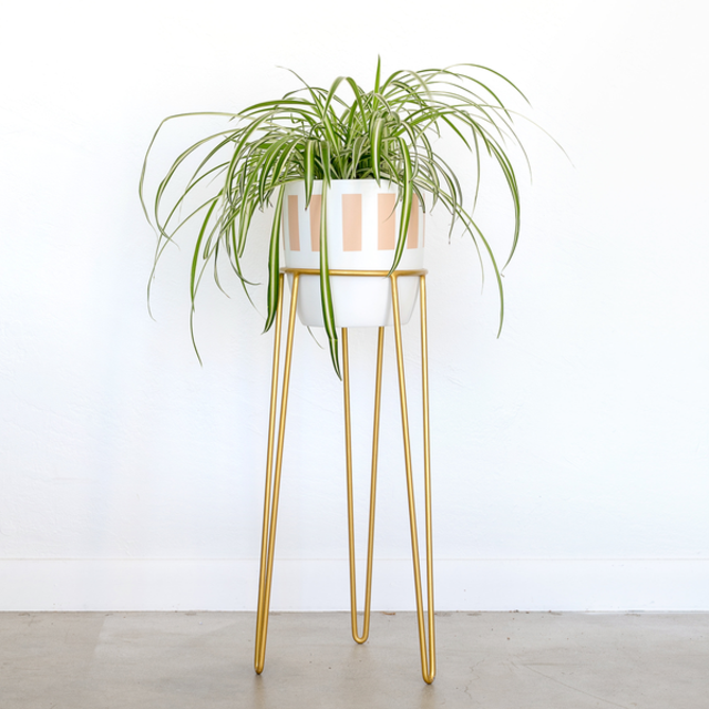 Gold Planter Stand