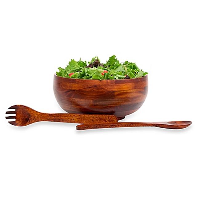 Lipper International 3-Piece Rice Bowl Set in Cherry