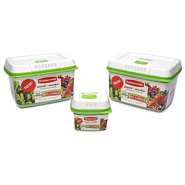 Rubbermaid® FreshWorks 3-Piece Produce Saver