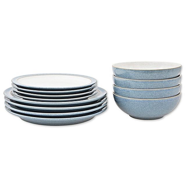 Denby Elements 12-Piece Dinnerware Set in Blue