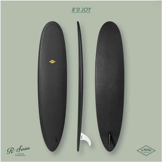 Almond Surfboard R-Series 8'0 Joy | BLACK