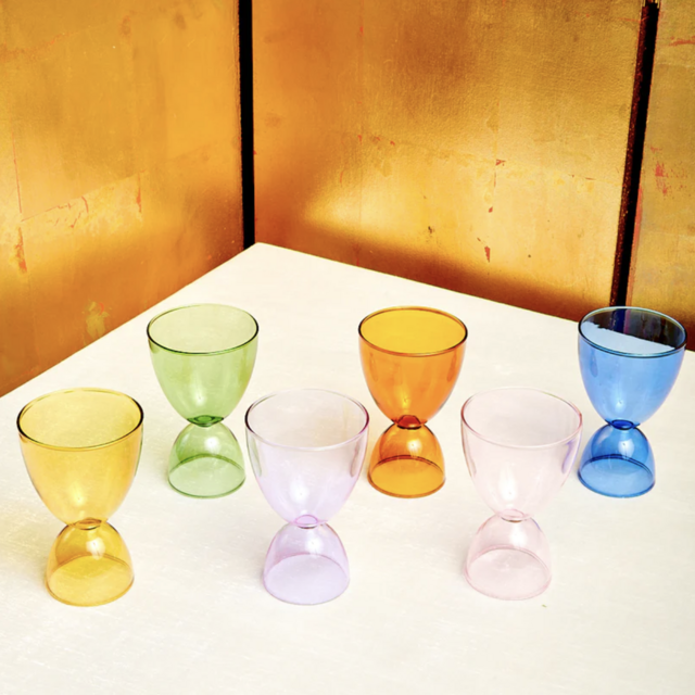 Rainbow Set Cocktail Glasses