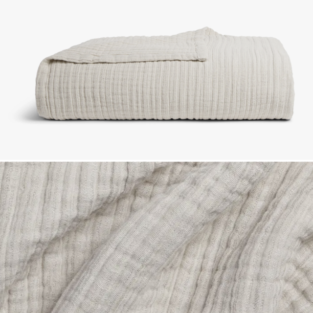 Cloud Linen Gauze Bed Blanket