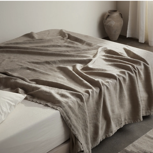 Vintage Linen Bed Cover