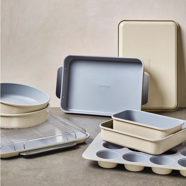 11 Piece Bakeware Set, Non-Stick & Non-Toxic Ceramic-Coating Baking Dishes