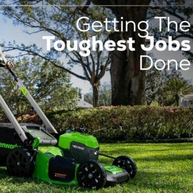 New Cordless Battery Push Mower!