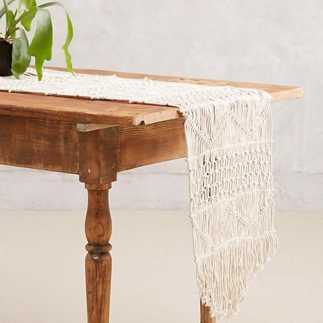 Handwoven Macrame Runner