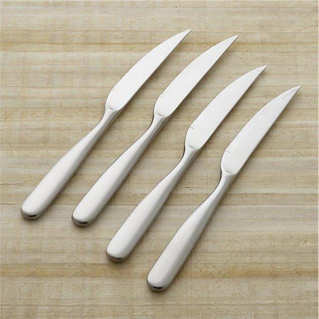 Set of 4 Stanton Satin Steak Knives