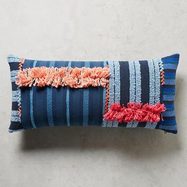 Tufted Yoursa Pillow [Blue Rectangle]