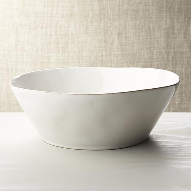 Marin White Large Serving Bowl