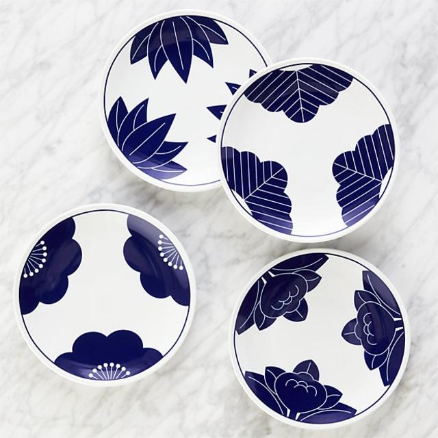 Set of 4 Maison Cobalt Blue Dessert Plates