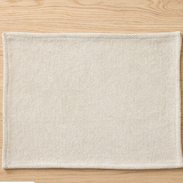 Textured Canvas Cotton Placemat Sets
