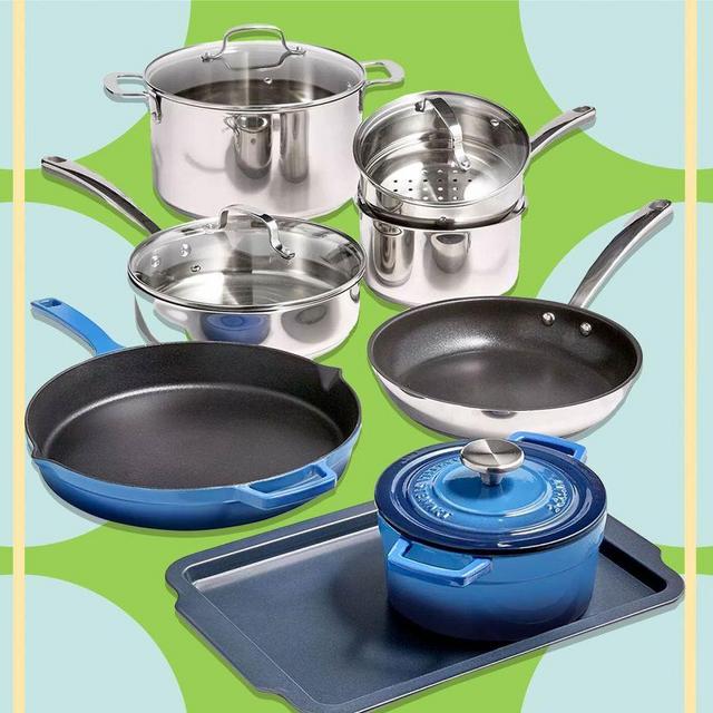 Martha Stewart Collection CLOSEOUT! 12-Pc. Mixed Material Cookware Set, Created for Macy's