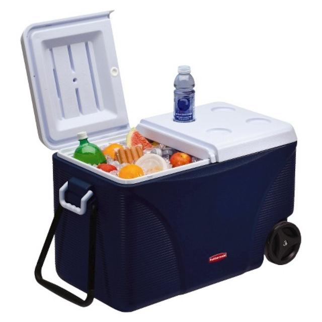 Rubbermaid 75QT 6-Day Wheeled Cooler - Blue product details page