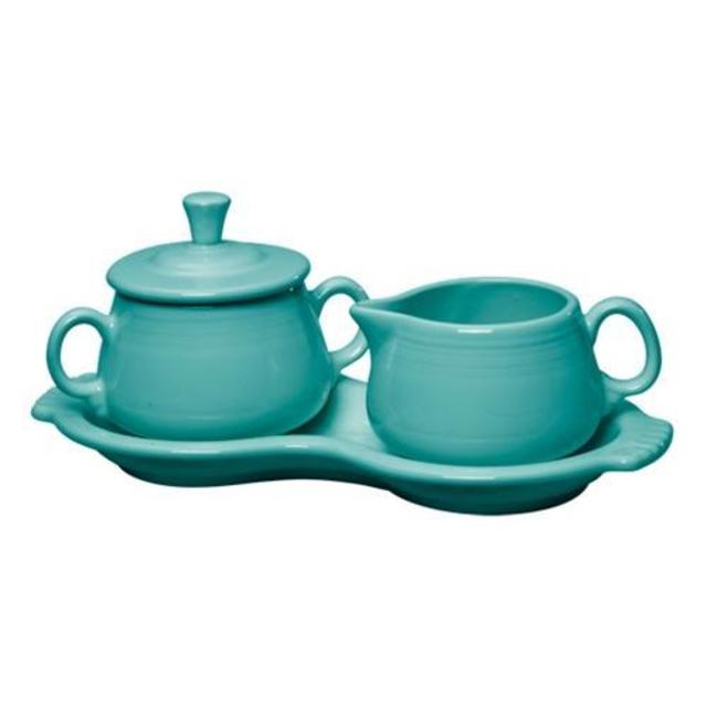 Fiesta Cream and Sugar Tray Set
