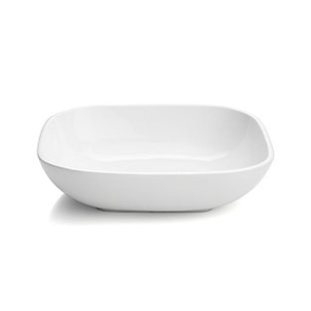 Form Large White Oval Serving Bowl