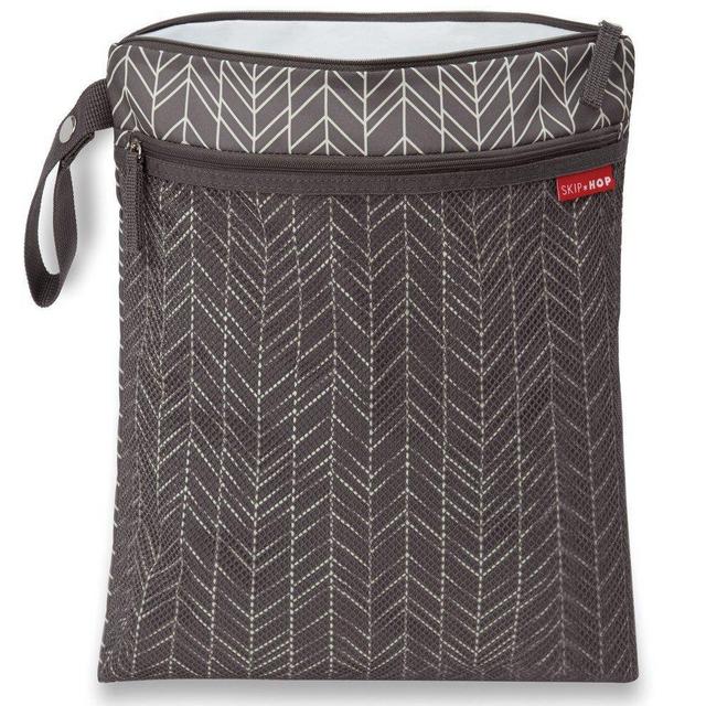 Skip Hop Waterproof Wet Dry Bag, Grey Feather