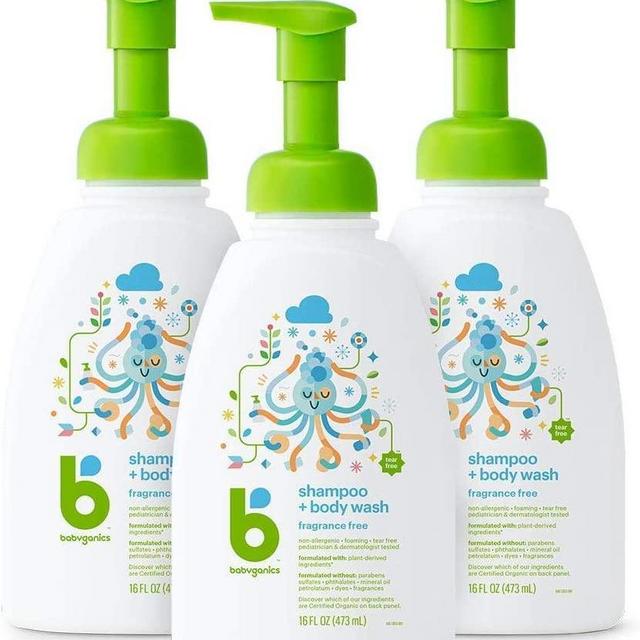 Babyganics shampoo + body wash pack of 3