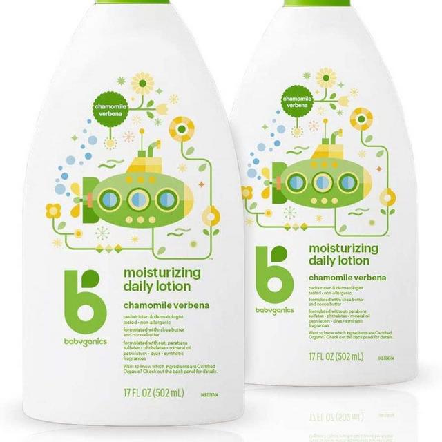 Babyganics Daily Lotion, Chamomile Verbena, Packaging May Vary, 17 Fl Oz (Pack of 2)