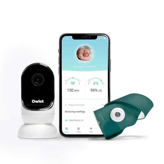 Owlet Smart Baby Monitor Duo with HD Video, Oxygen & Heart Rate, Deep Sea Green