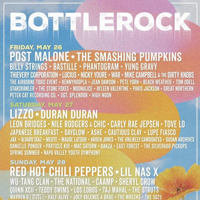 Two (2) VIP Tix to Bottle Rock Music Festival