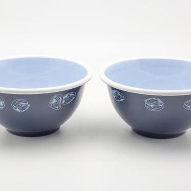 Blue Mussel Enamel Bowl