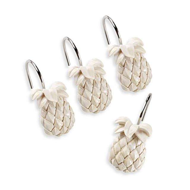 Tommy Bahama® Pineapple Shower Curtain Hooks (Set of 12)