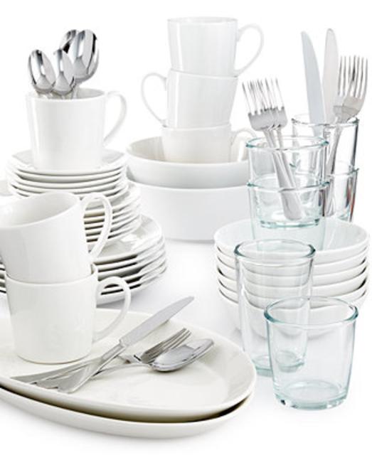 Martha Stewart Collection Everyday Entertaining Set of 6 Buffet Plates