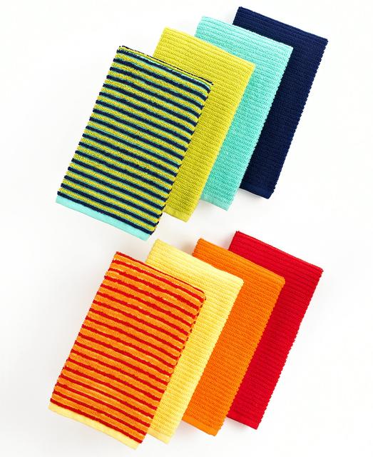 Fiesta Kitchen Towels, Set of 4 Bar Mops, Sunflower