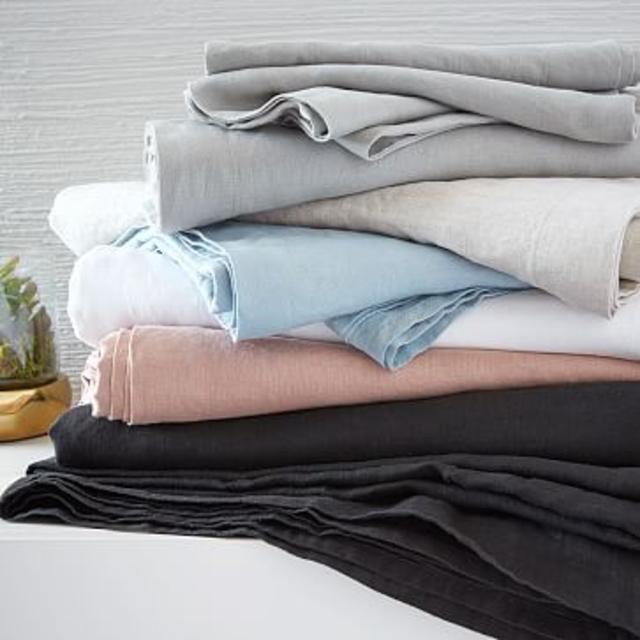 Belgian Flax Linen Sheet Set - Standard Pillow Case (WHITE)