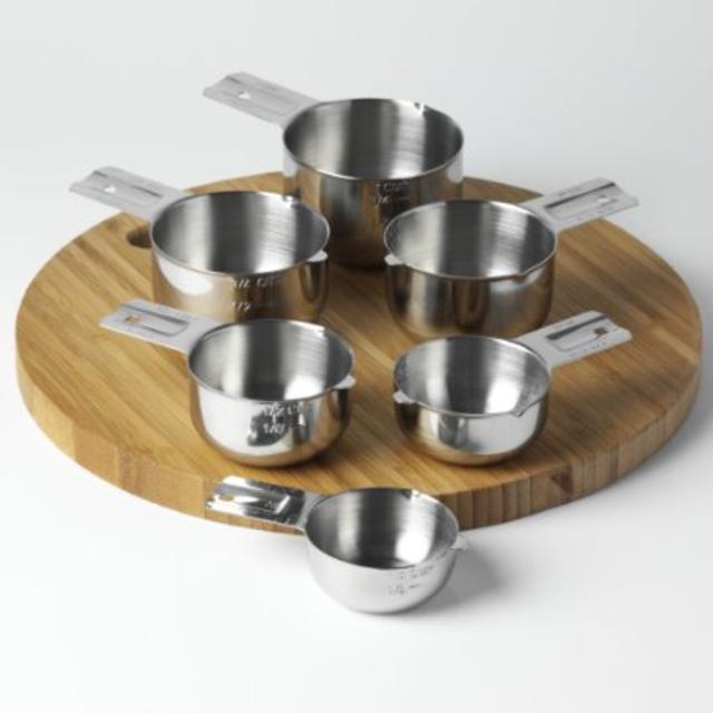 Measuring Cups Stainless Steel 6 Piece Stackable Set by KitchenMade