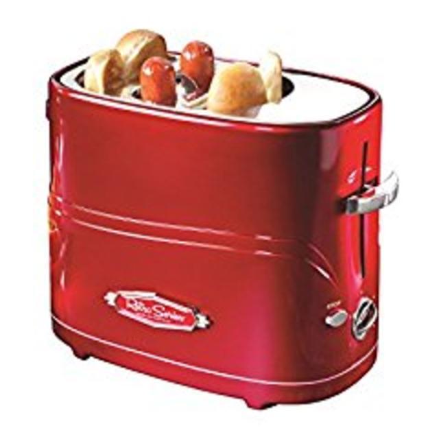 Nostalgia Electrics Red Pop-Up Hot Dog Toaster