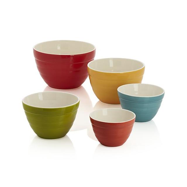Set of 5 Baker Nesting Bowls