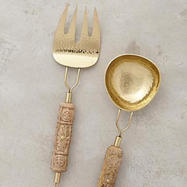 Carved Aurelian Serving Set