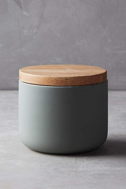 Wood-Topped Canister