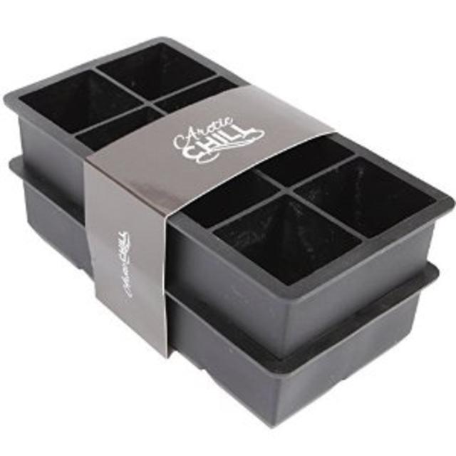 Arctic Chill Large Ice Cube Tray - 2 Pack - 2 Inch Cubes Keep Your Drink Chilled For Hours Without Diluting It - Lifetime Guarantee