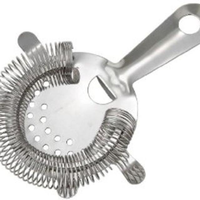 Winco Stainless Steel 4-Prong Bar Strainer