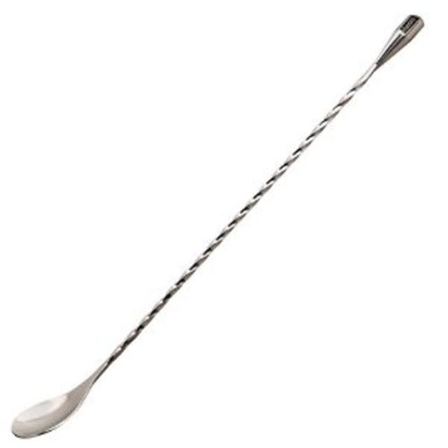 Hiware 12 Inches Stainless Steel Mixing Spoon, Spiral Pattern Bar Cocktail Shaker Spoon