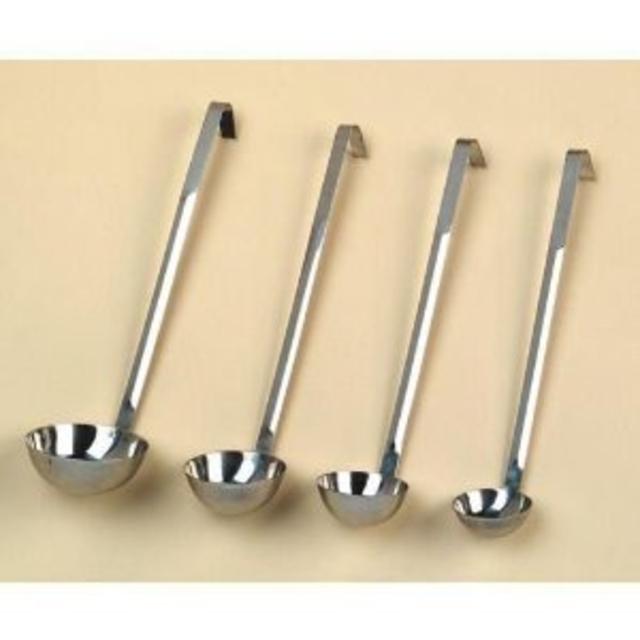 Set of 4 - ChefLand Stainless Steel Soup Ladle 2, 4, 6, 8, oz. - Mirror Finish