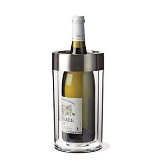 Wine Enthusiast Double Walled Iceless Wine Bottle Chiller