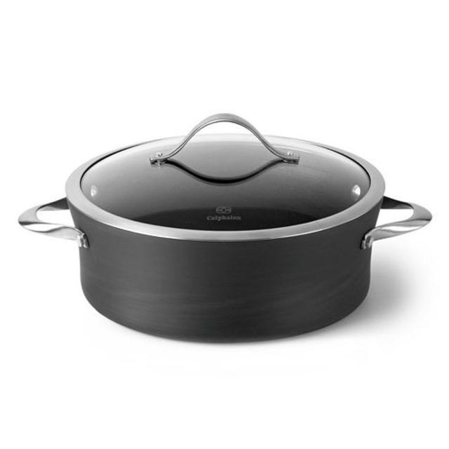Calphalon Contemporary Nonstick 5-qt. Hard-Anodized Covered Saucier