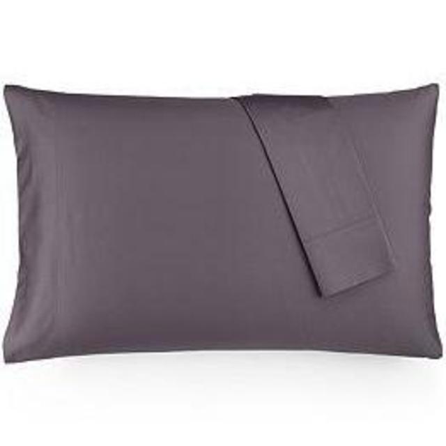 Lupine Purple King-Sized Calvin Klein Pair of Florence Stitch 500 Thread Count Pima Cotton King Pillowcases