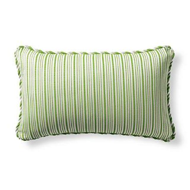 Cayden Stripe Gingko Outdoor Lumbar Pillow