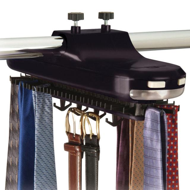 Lighted Revolving Tie Rack