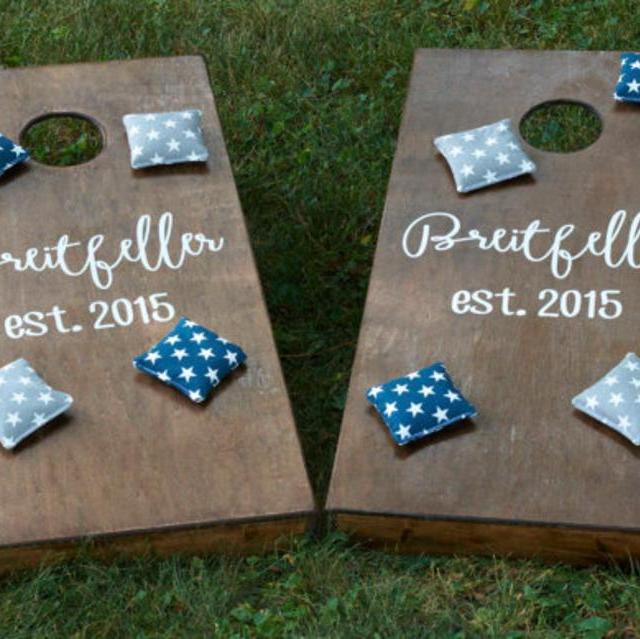 Custom Cornhole Boards & Plain Bags - Bean Bag Toss