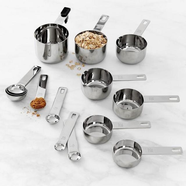 Williams Sonoma Stainless Steel Ultimate Measuring Cups Spoons, Set of 14