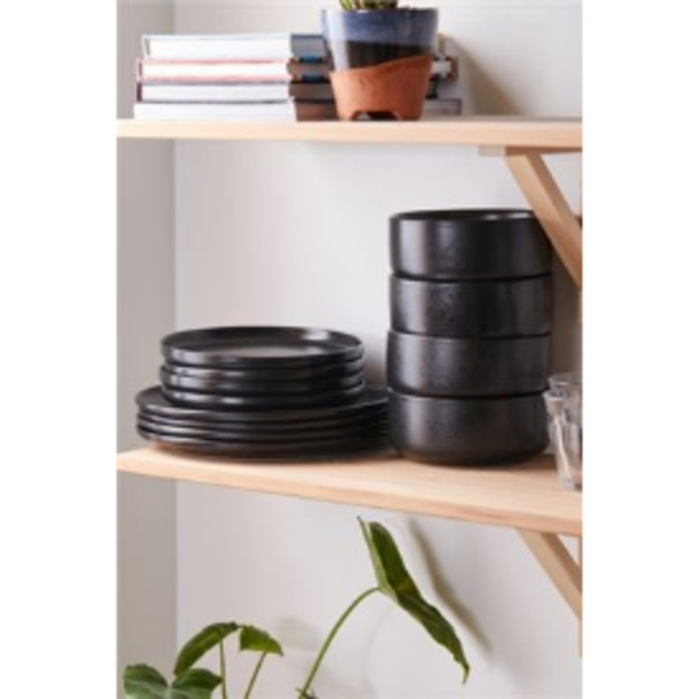 Stone Lava Speckled 12-Piece Dining Set | Urban Outfitters