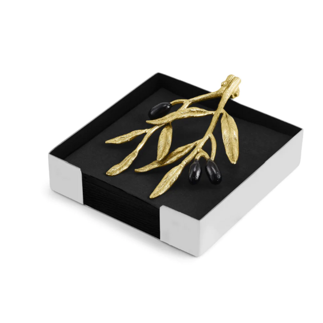 Michael Aram Olive Branch Cocktail Napkin Holder