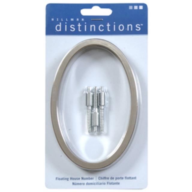 The Hillman Group 5-in Satin Nickel House Number Number 0